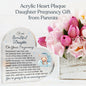To Our Daughter Pregnancy Gift, Baby Boy Nursery Décor, Acrylic Heart