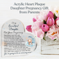 Daughter Pregnancy Gift, Baby Boy Nursery Décor, Acrylic Heart