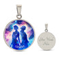 Gemini Zodiac Sign Necklace, Astrology Zodiac Pendant with Gift Box