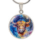 Taurus zodiac necklace