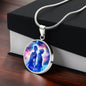 Gemini Zodiac Sign Necklace, Astrology Pendant with Gift Box