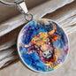Taurus Zodiac Sign Necklace, Astrology Pendant with Gift Box