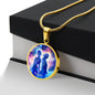 Gemini Zodiac Sign Necklace, Astrology Pendant with Gift Box