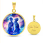Gemini Zodiac Sign Necklace, Astrology Pendant with Gift Box