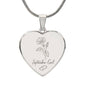 September Glory Engraved Heart Necklace