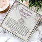 Daughter Gift from Dad, Personalized Gift for Daughter, Love Knot Necklace