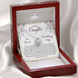 Daughter Wedding Day Gift from Mom, Personalized Bride Gift with Her Wedding Date