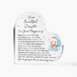 To Our Daughter Pregnancy Gift, Baby Boy Nursery Décor, Acrylic Heart