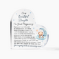 Daughter Pregnancy Gift, Baby Boy Nursery Décor, Acrylic Heart