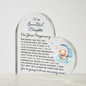 Daughter Pregnancy Gift, Baby Boy Nursery Décor, Acrylic Heart