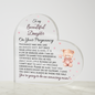 Daughter Pregnancy Gift, Baby Girl Nursery Décor, Acrylic Heart