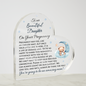 To Our Daughter Pregnancy Gift, Baby Boy Nursery Décor, Acrylic Heart