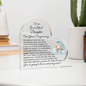 To Our Daughter Pregnancy Gift, Baby Boy Nursery Décor, Acrylic Heart