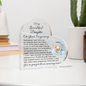 Daughter Pregnancy Gift, Baby Boy Nursery Décor, Acrylic Heart