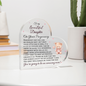 Daughter Pregnancy Gift, Baby Girl Nursery Décor, Acrylic Heart