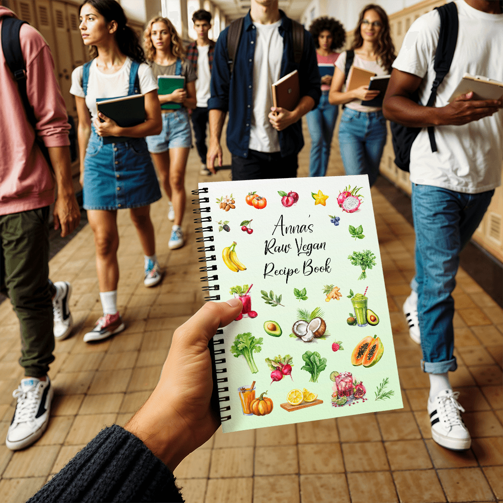Raw Vegan Recipe Book Write In Journal