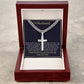 To My Husband, Personalized Cross Necklace, Christian Gift for Husband