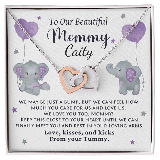 To Our Mommy from Your Tummy, Custom Pregnancy Gift, Mom of Twins