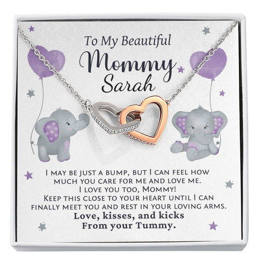 To My Mommy from Your Tummy, Custom Pregnancy Gift, New Mom Gift