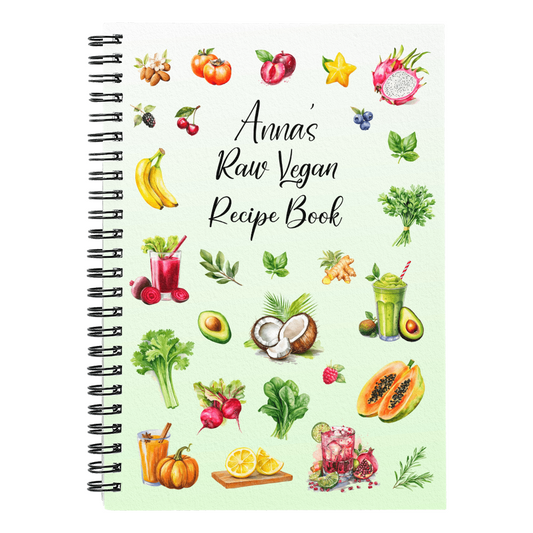 Raw Vegan Recipe Book Write In Journal